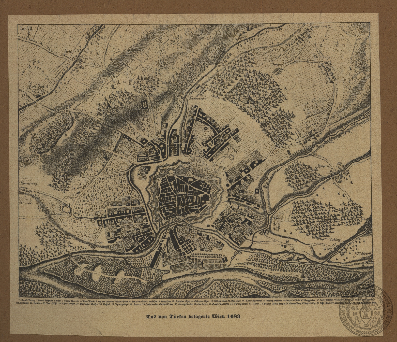 Das von Türken belagerte Wien 1683.